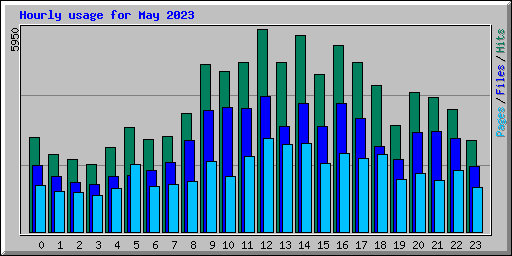 Hourly usage for May 2023