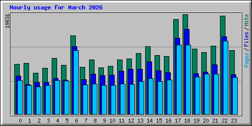 Hourly usage for March 2026
