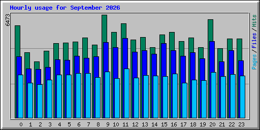 Hourly usage for September 2026