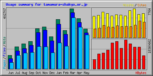 Usage summary for tamamura-shakyo.or.jp